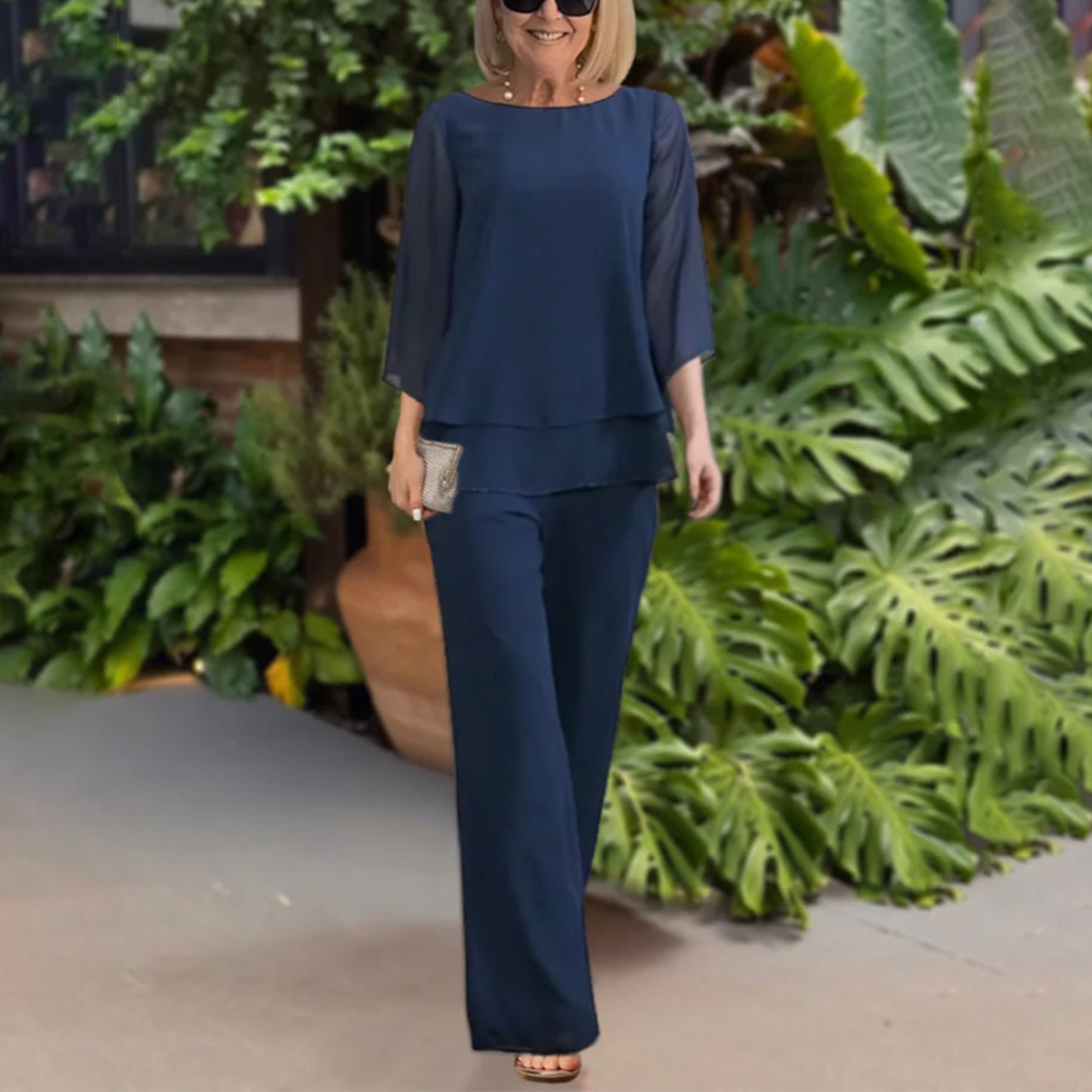 Alana | Women Elegant Two Piece Pants Set