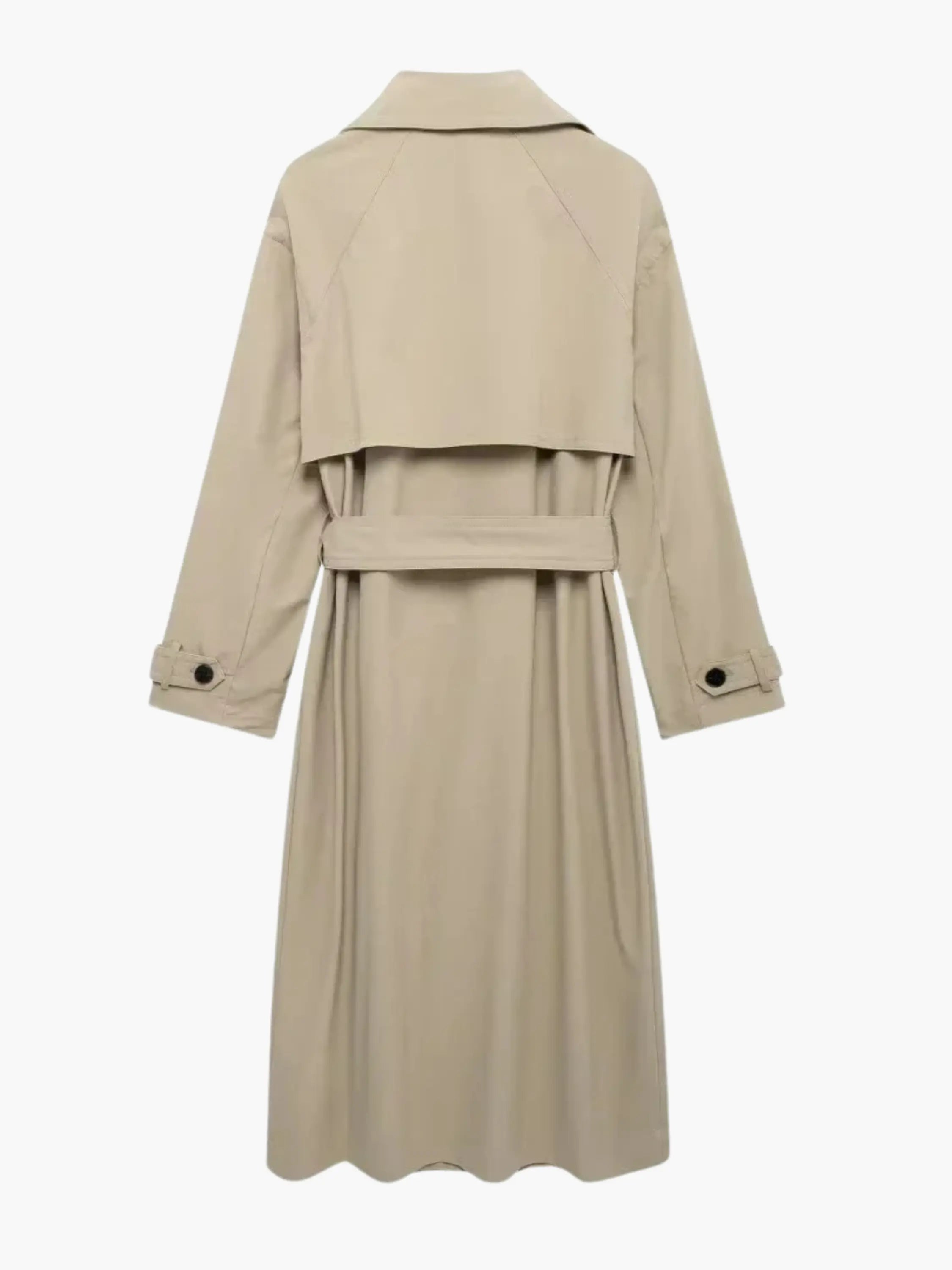 Classic Black Trench Coat - Timeless and Versatile