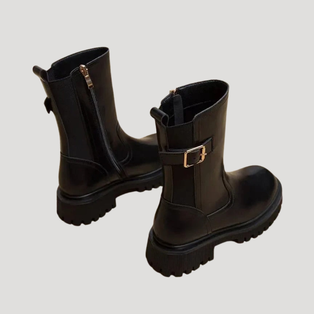 Alice | Women’s Spring Chunky Mid-Calf Boots