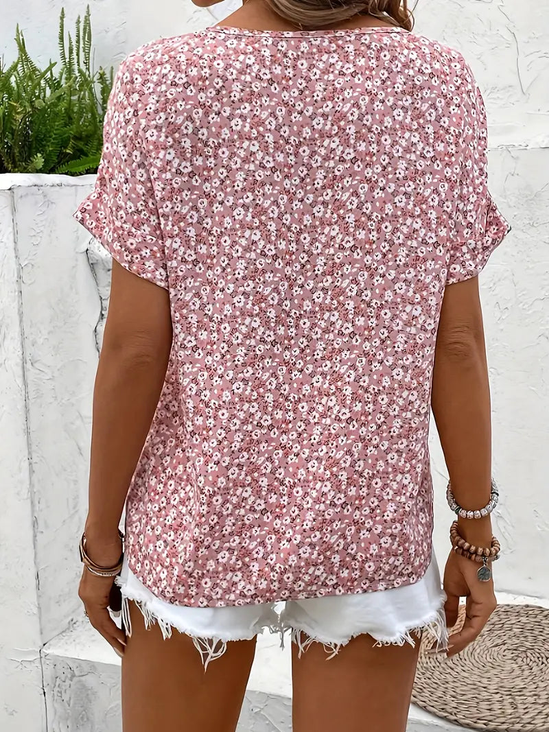 Sophia | Women Chic Floral Summer Print Blouse