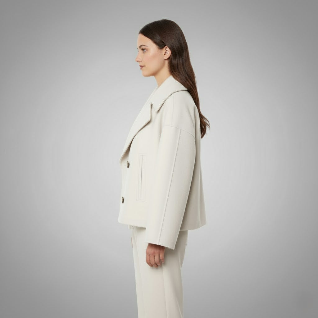 Georgia | Classic Double Button Short Jacket for Women
