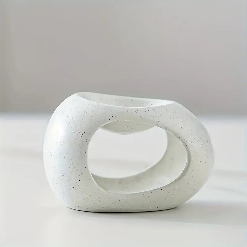Ceramic Oil Burner White Glossy Finish for Essential Oils and Tealight Candles