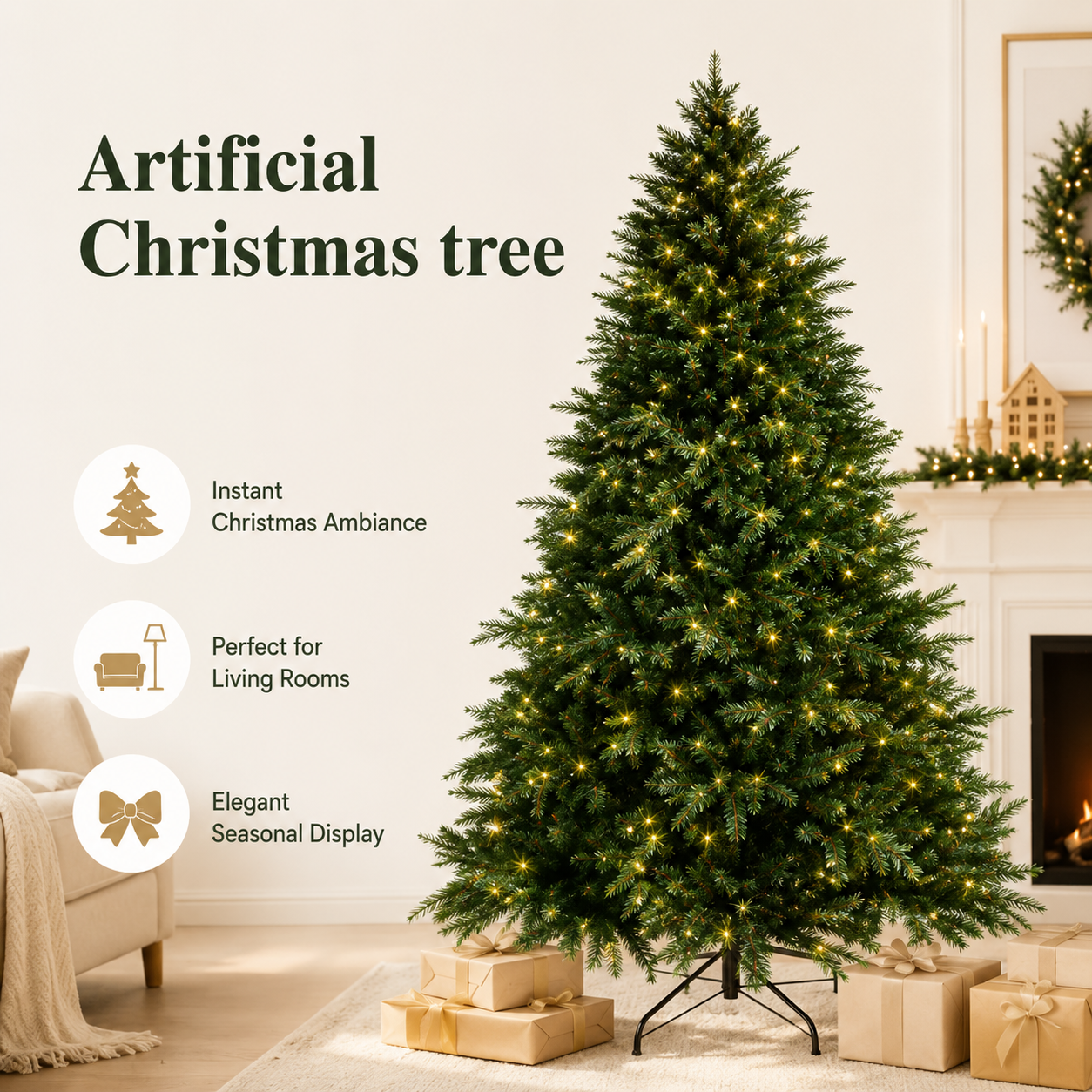 Artificial Christmas Tree PE+PVC Material Large Christmas Tree 120cm To 180cm Family Christmas and New Year Decoration