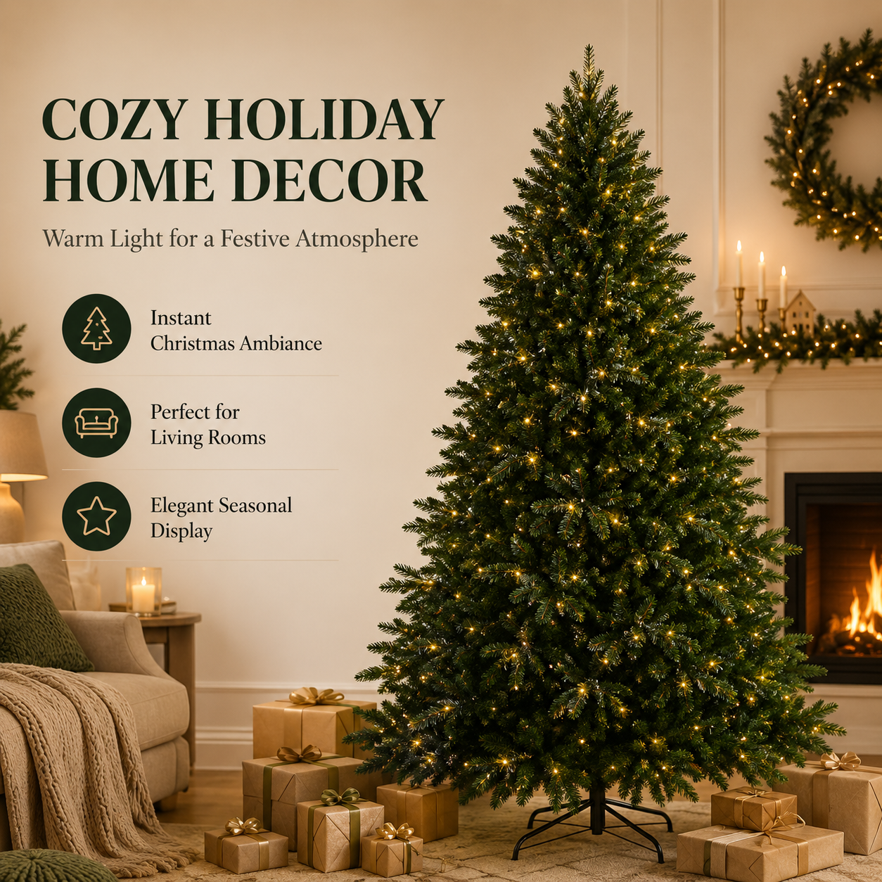 Artificial Christmas Tree PE+PVC Material Large Christmas Tree 120cm To 180cm Family Christmas and New Year Decoration