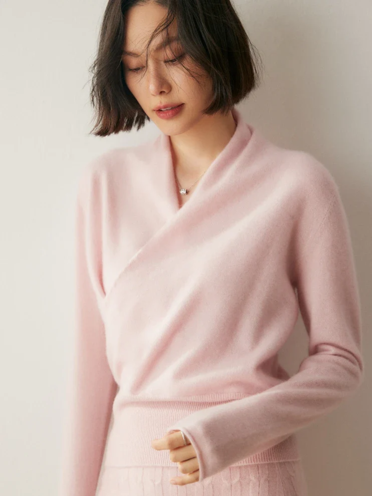 Rose | Women’s Elegant Wrap Crossover Chic Sweater