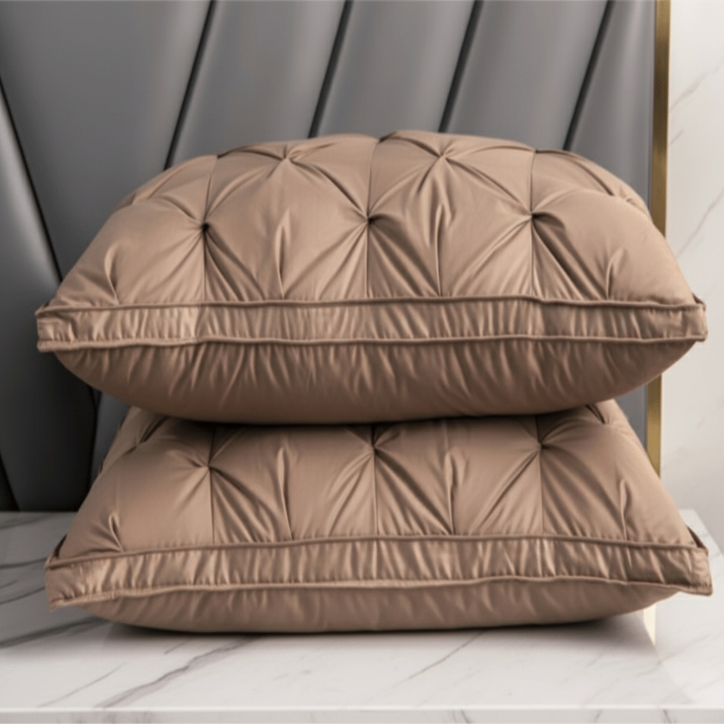 Goose Down Pillow Goose Down and Goose Feather Filling Breathable Standard Size