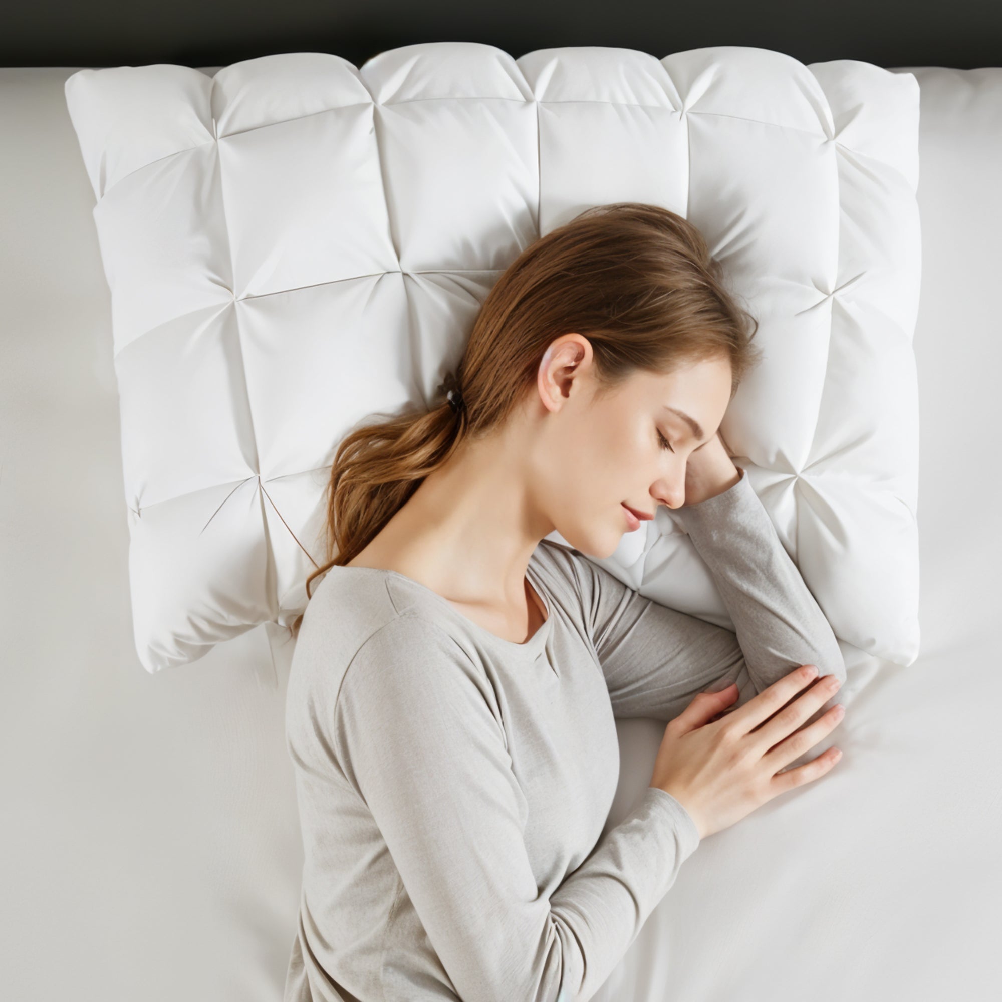 Soft Bed Pillow with Polyester Fiber Filling – Hotel-Quality Comfort and Support for All Sleep Positions