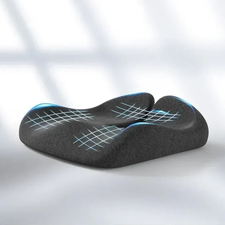 Memory Foam Orthopedic Seat Cushion – Tailbone, Sciatica and Lower Back Support for Comfortable Sitting