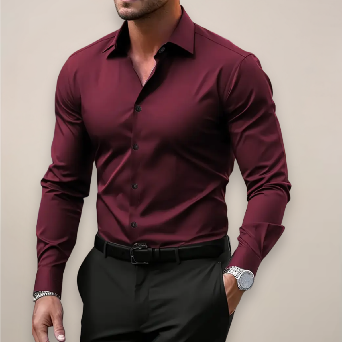 Andrew | Men’s Long Sleeve Smart Style Shirt