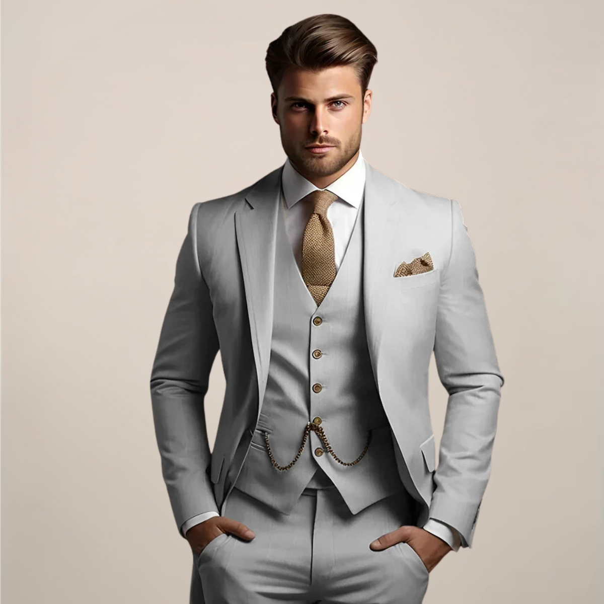 Victor | Men’s Spring Formal Three-Piece Suit