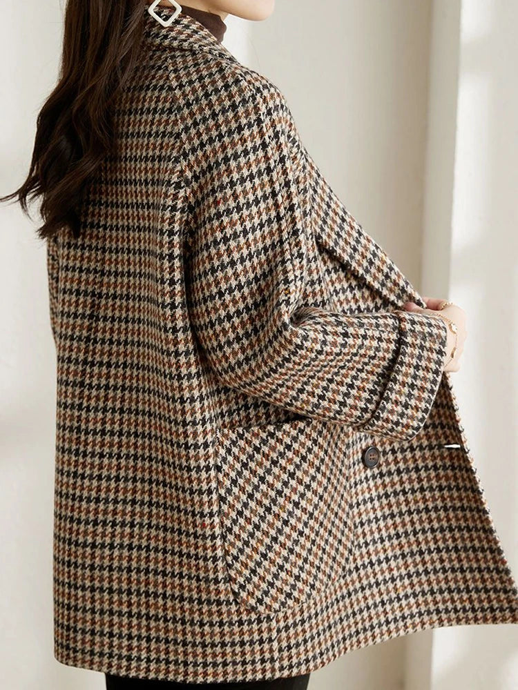 Jessica | Women Spring Check Blazer Jacket