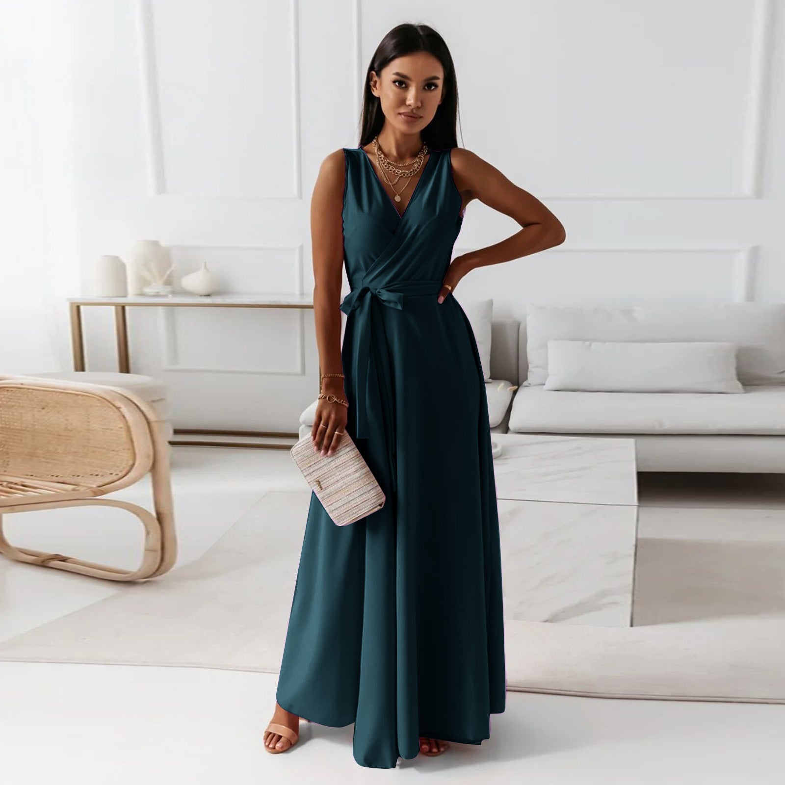 Gabrielle | Women Wedding Guest Wrap Maxi Dress