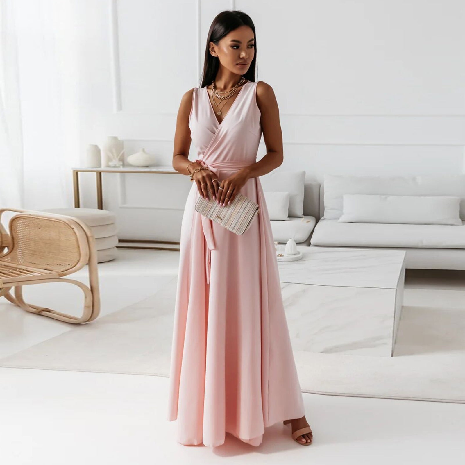 Gabrielle | Women Wedding Guest Wrap Maxi Dress