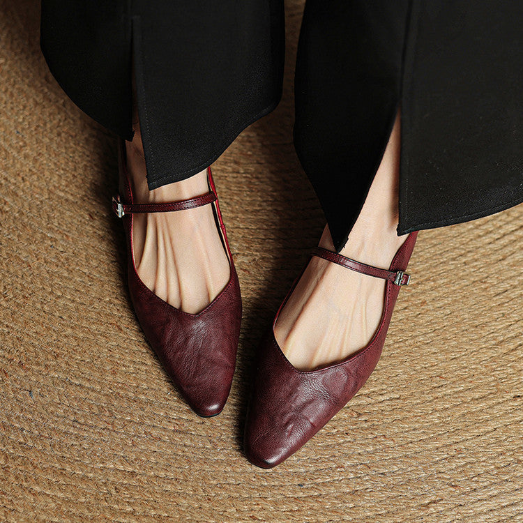 Hannah | Women Genuine Leather Slip-On Mules