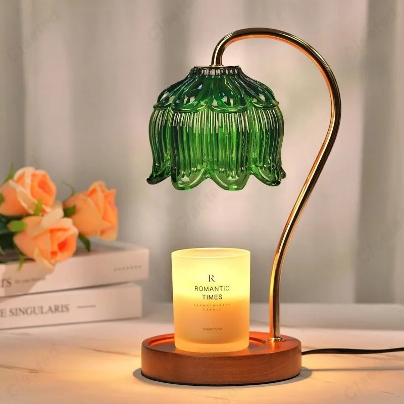 Candle Warmer Lamp Petal Shaped Electric Adjustable Light