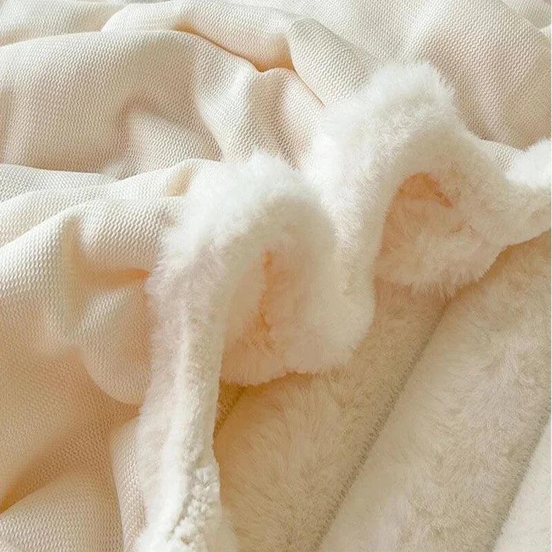 Quilted Velvet Fitted Bed Sheet - Ultra-Soft Comfort & Deep Pockets