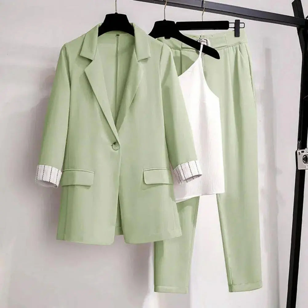Joanna | Women’s Chic Coordinated Blazer Pants And Top