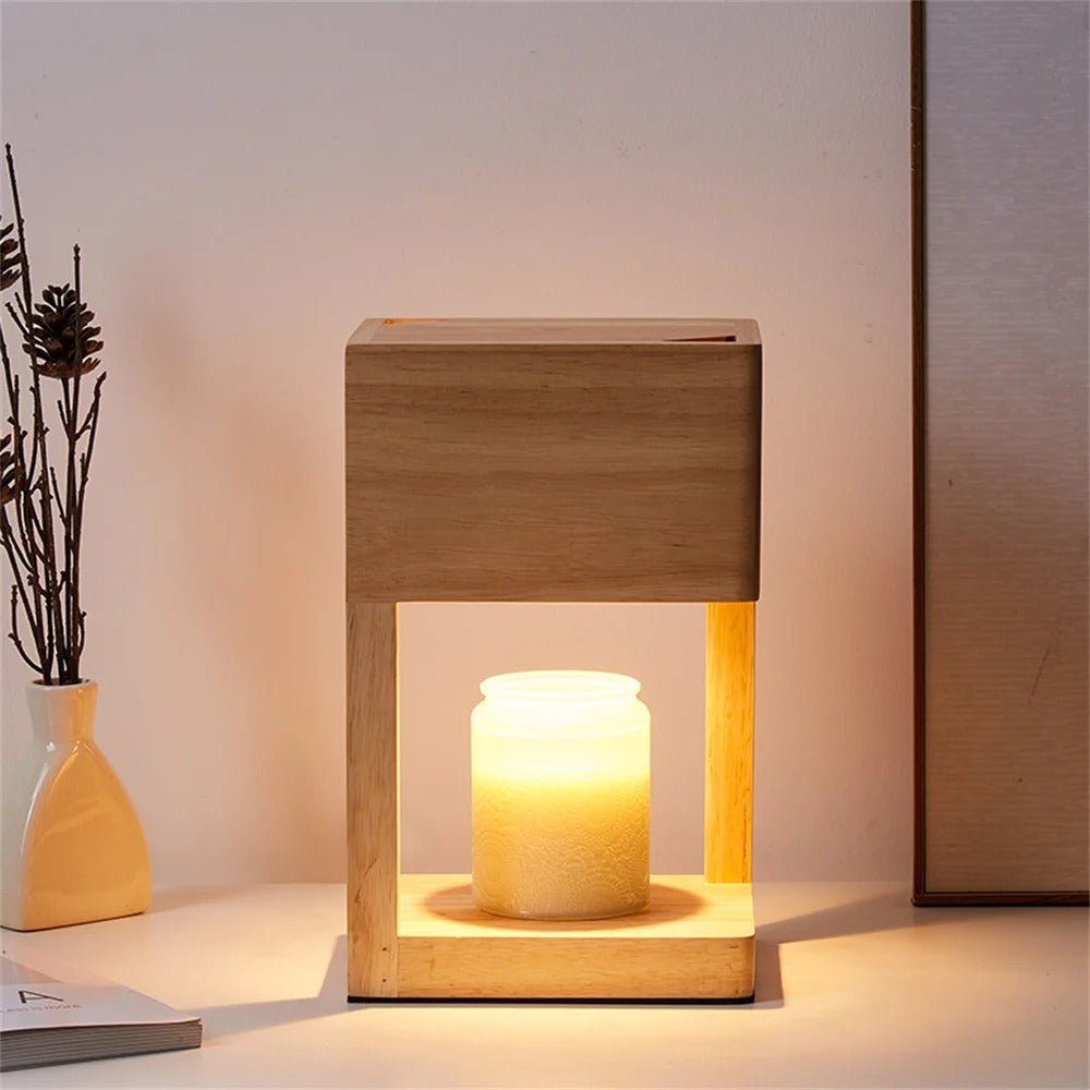 Table Lamp Candle Warmer Holder Indoor Dual Function Ambient Light