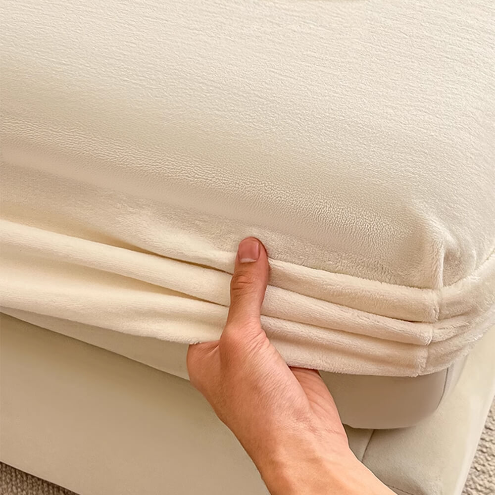 Velvet Fitted Sheet Set Crystal Velvet Elasticized Hypoallergenic Bedding