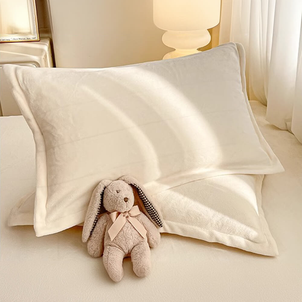 Velvet Fitted Sheet Set Crystal Velvet Elasticized Hypoallergenic Bedding