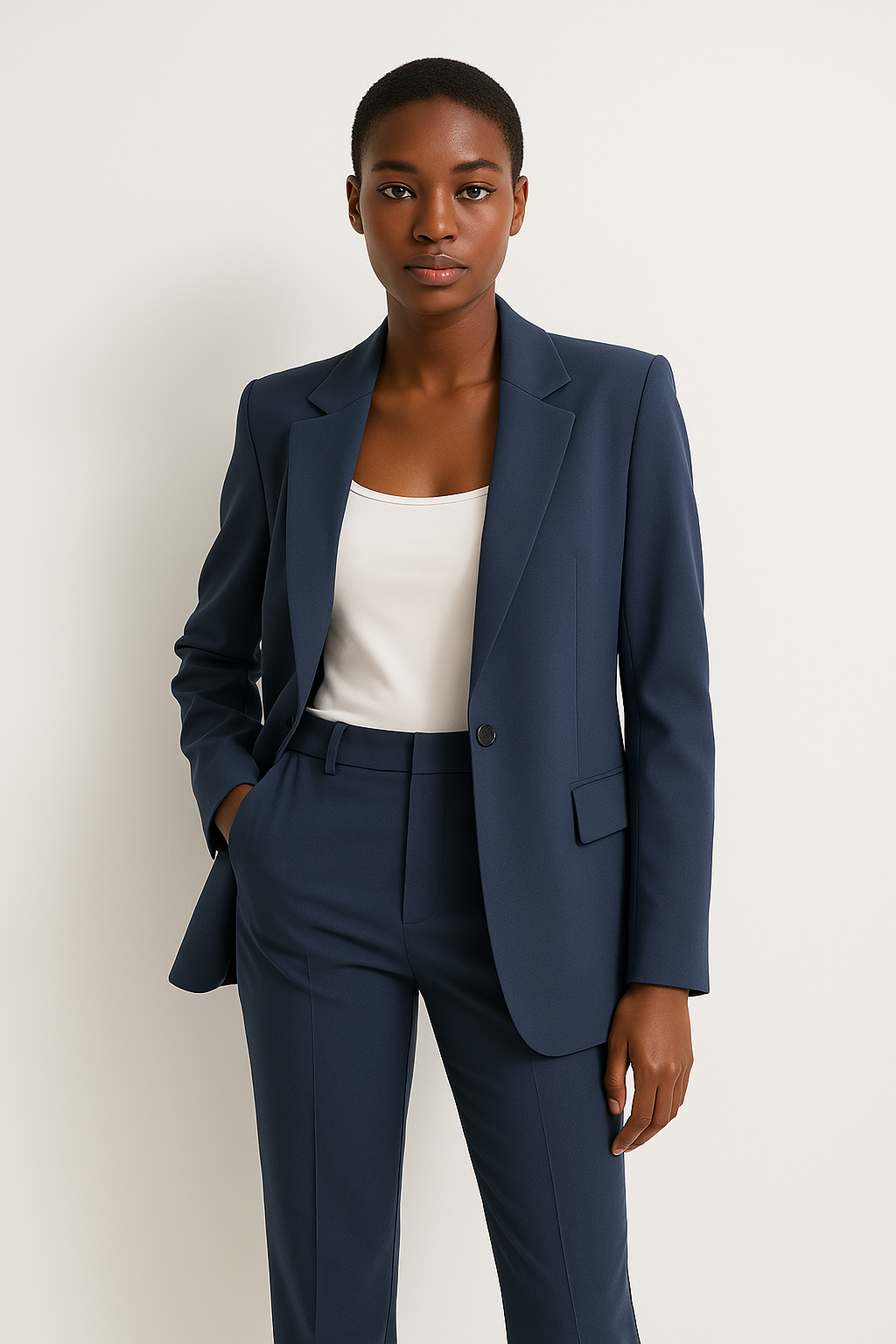 Natalie | Women’s Tailored Trouser Suit Straight Leg Set