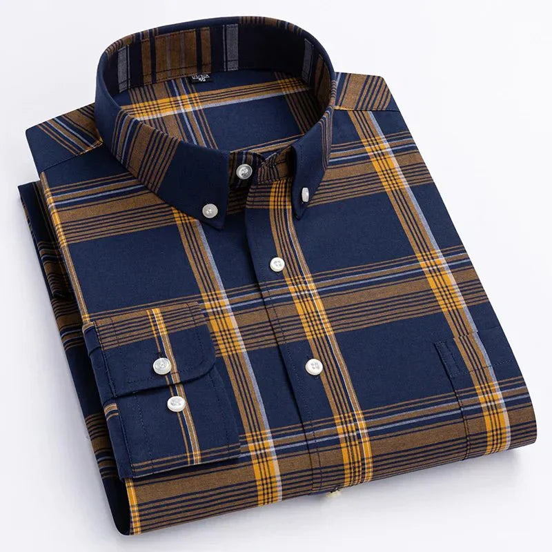 Bryan | Men's Plaid Button-Down Shirt