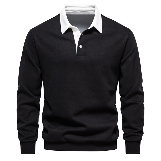 Dylan | Men Long Sleeve Classic Collar Polo Shirt