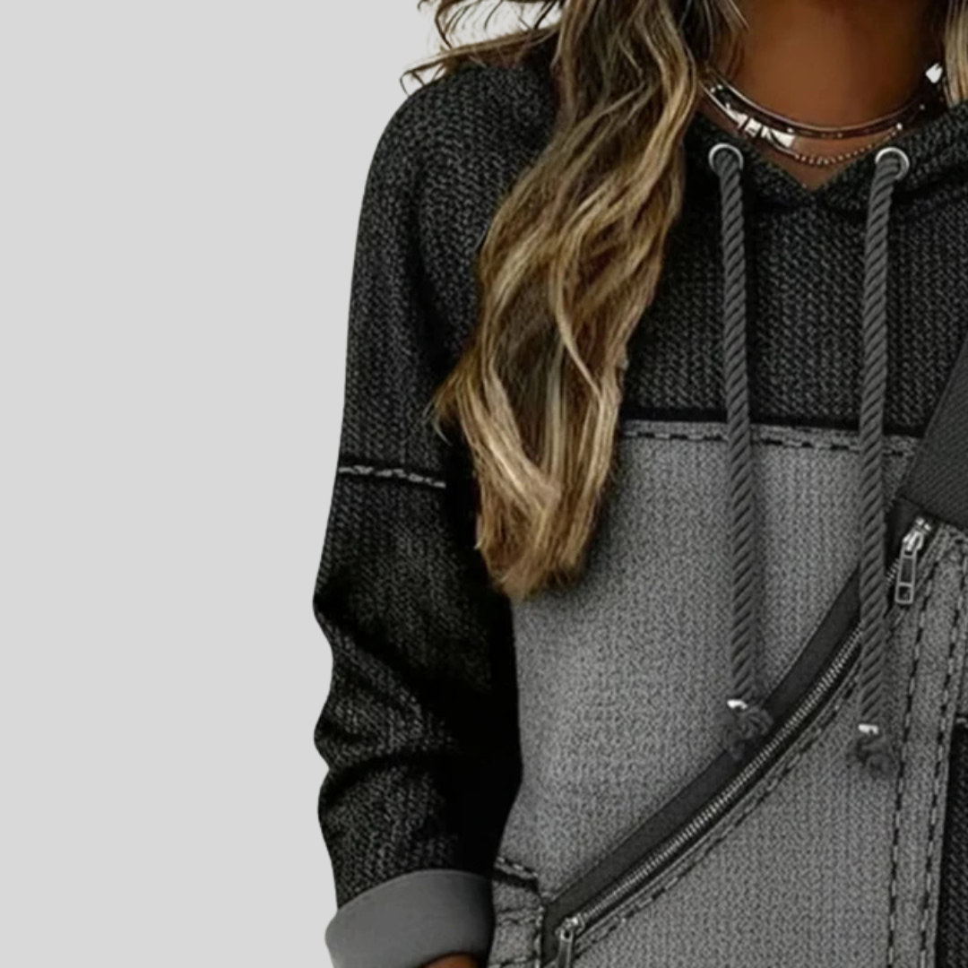 Romina™ | Soft Knit Pullover Hooded Top
