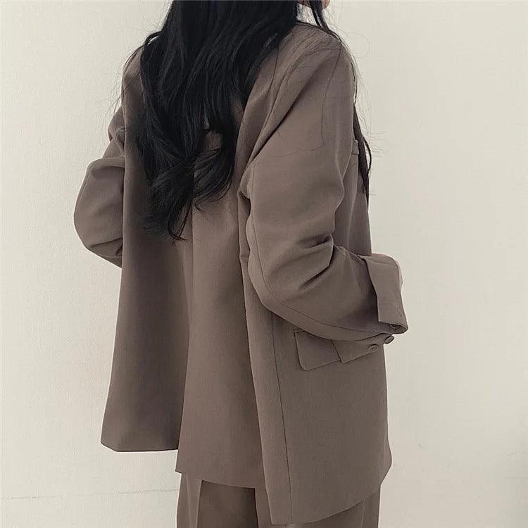 Hailey | Women’s Tailored Suit Set with Long Blazer