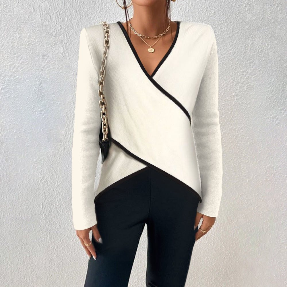 Olivia | Women V Neck Wrap Style Sweater
