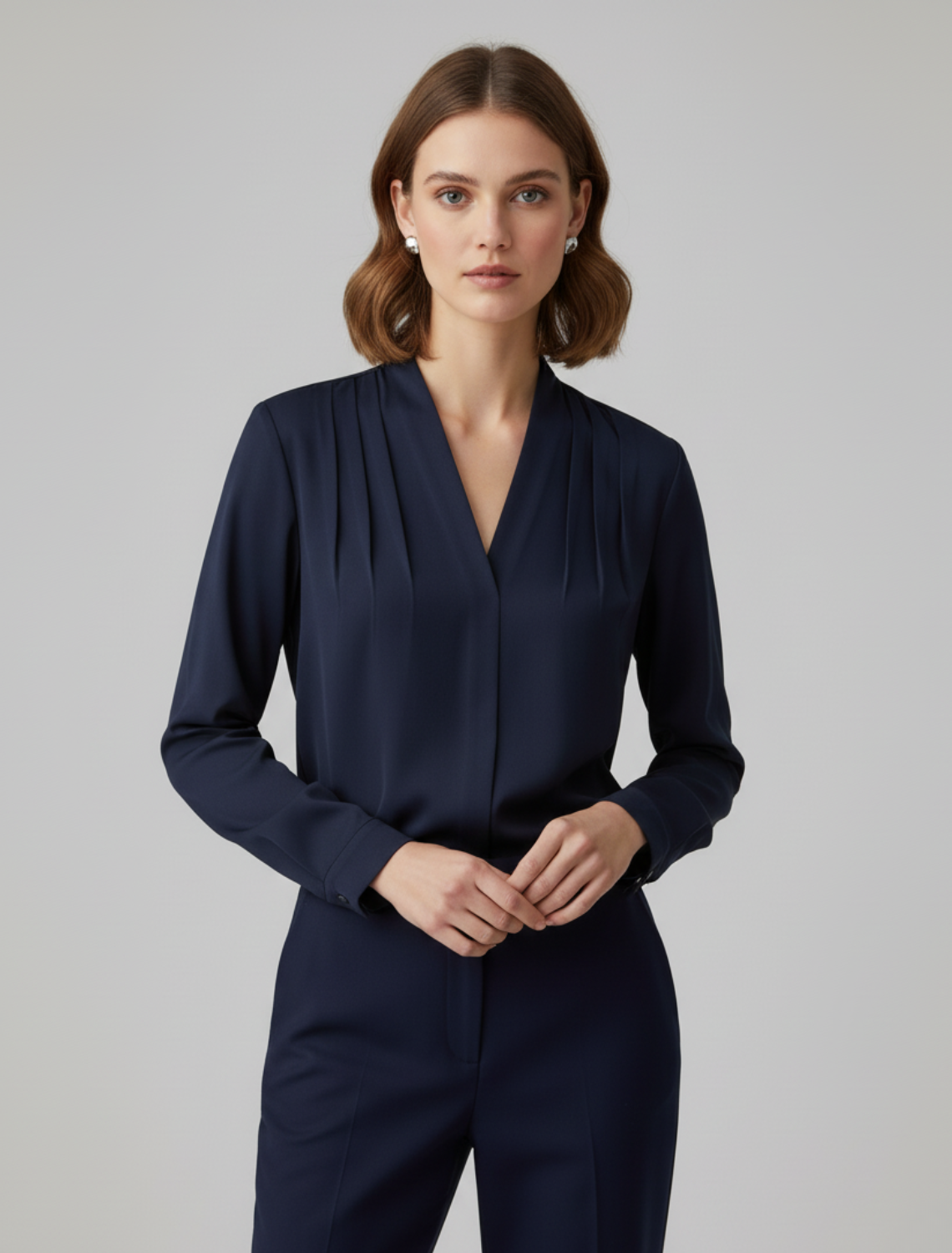 Sophia | Women’s Puff Sleeve Blouse Tailored Waist