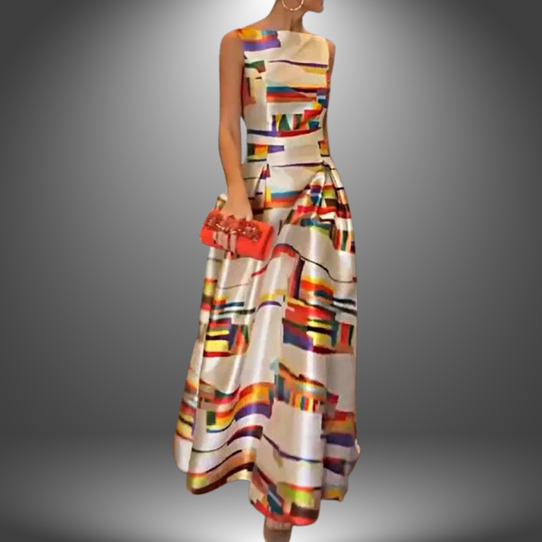 Sarah | Women’s Stylish Colorblock Maxi Dress