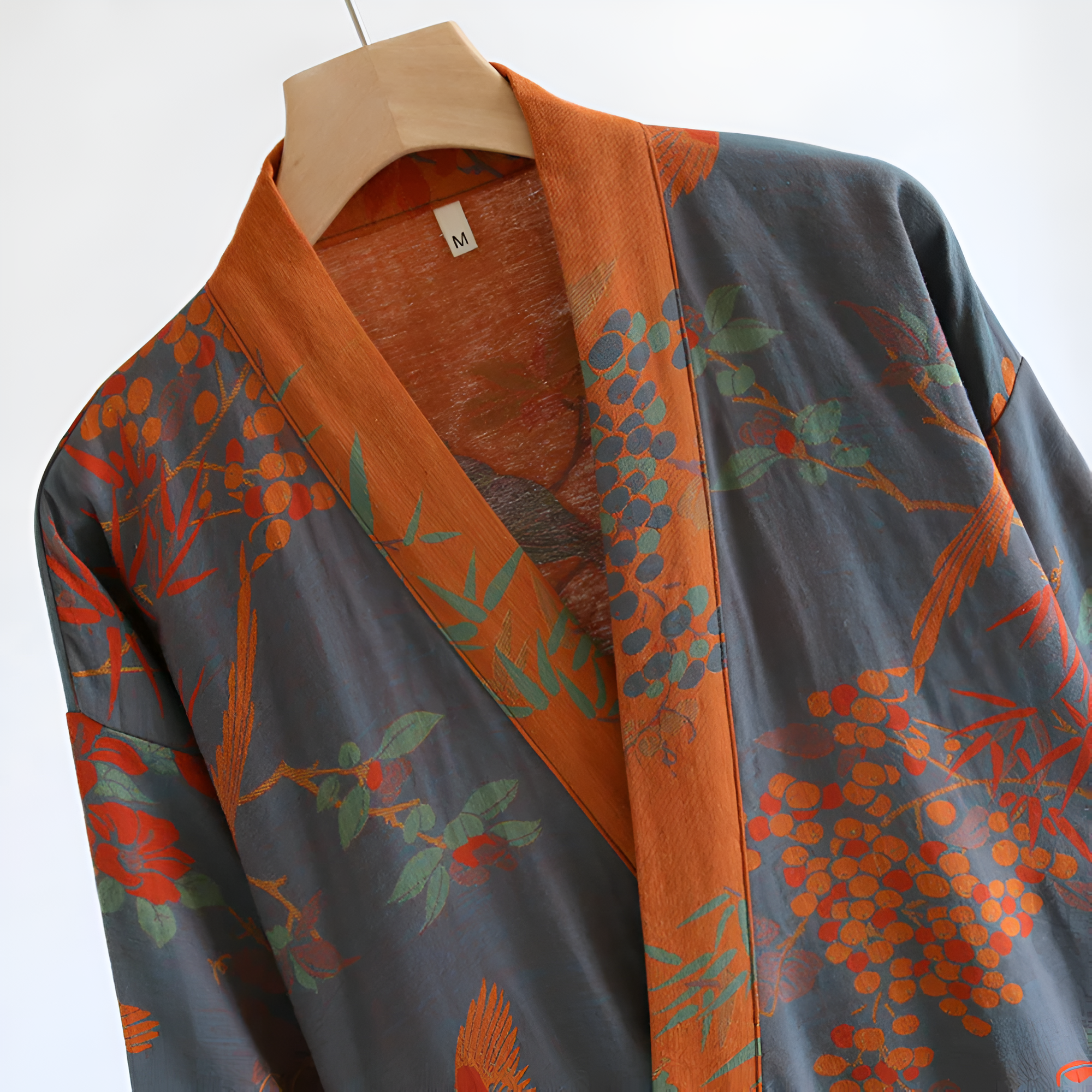 Breathable Cotton Waffle Bathrobe – Lightweight Retro-Inspired Mens Robe with Adjustable Waist and Pockets