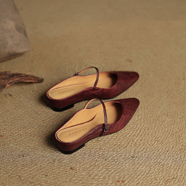 Hannah | Women Genuine Leather Slip-On Mules