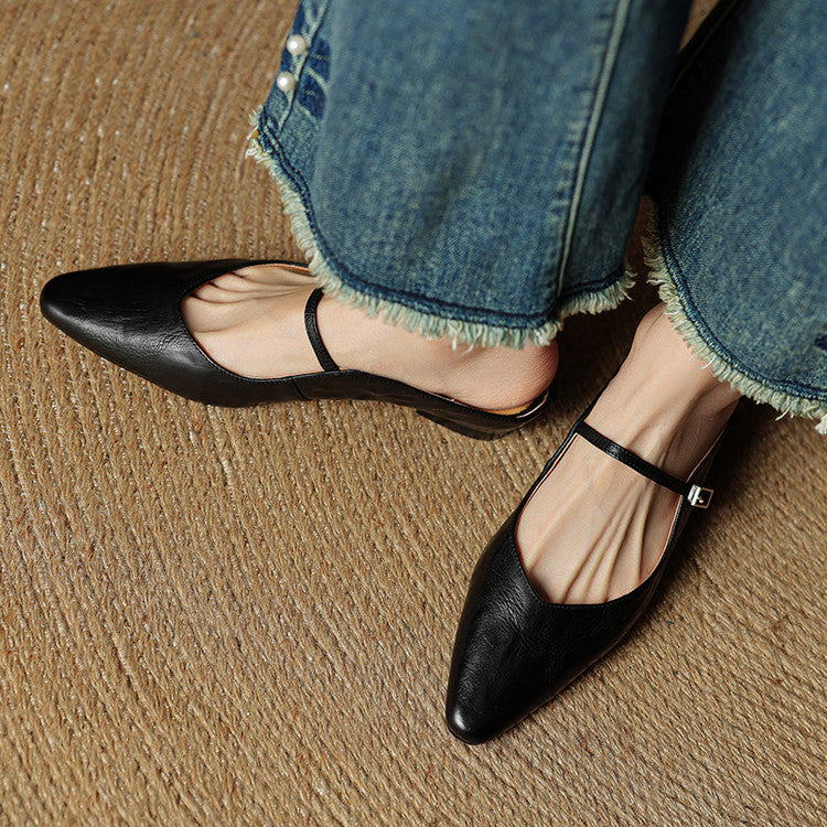 Hannah | Women Genuine Leather Slip-On Mules