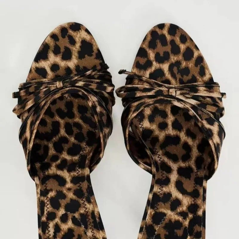 The Gina | Mid Height Panther Heels