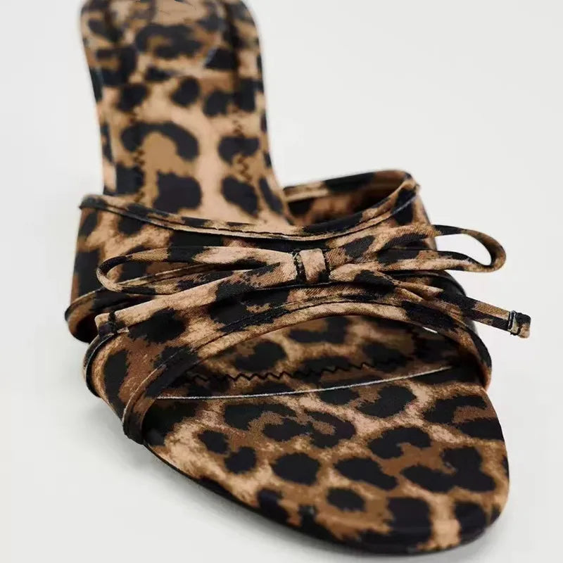 The Gina | Mid Height Panther Heels