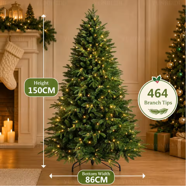 Artificial Christmas Tree PE+PVC Material Large Christmas Tree 120cm To 180cm Family Christmas and New Year Decoration