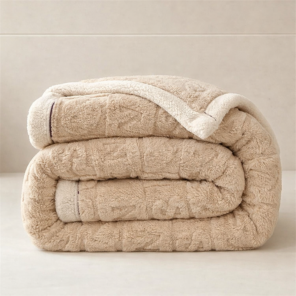 Sherpa Blanket Polyester Fleece Lightweight 100x150 cm or 120x200 cm