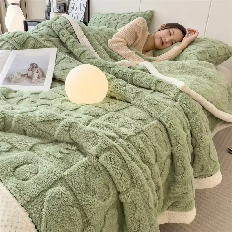 Sherpa Blanket Polyester Fleece Lightweight 100x150 cm or 120x200 cm