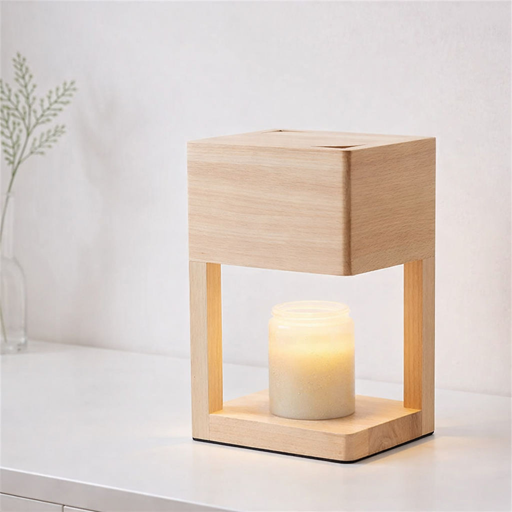 Table Lamp Candle Warmer Holder Indoor Dual Function Ambient Light