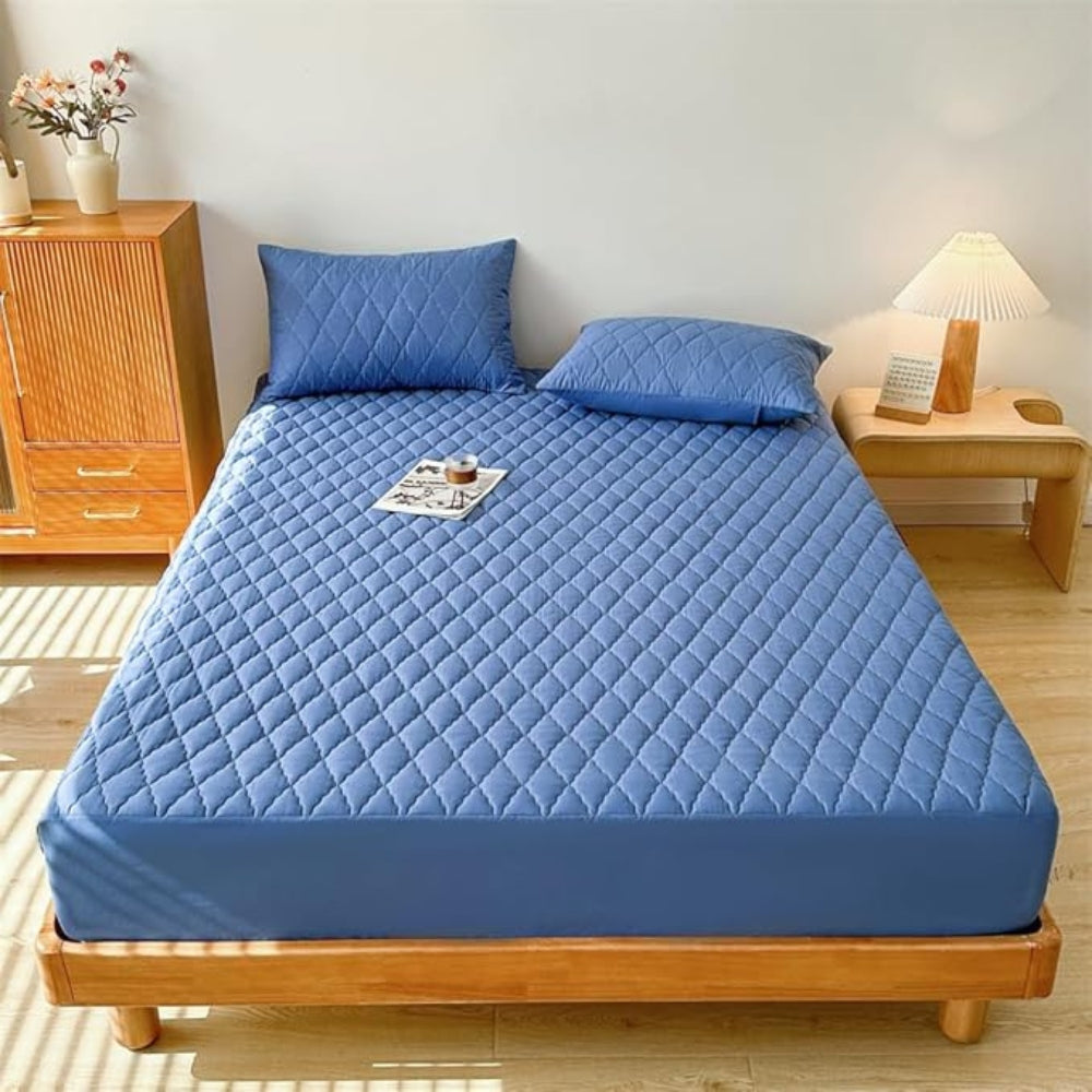 Waterproof Fitted Sheet Set Deep Pocket Polyester Bedding