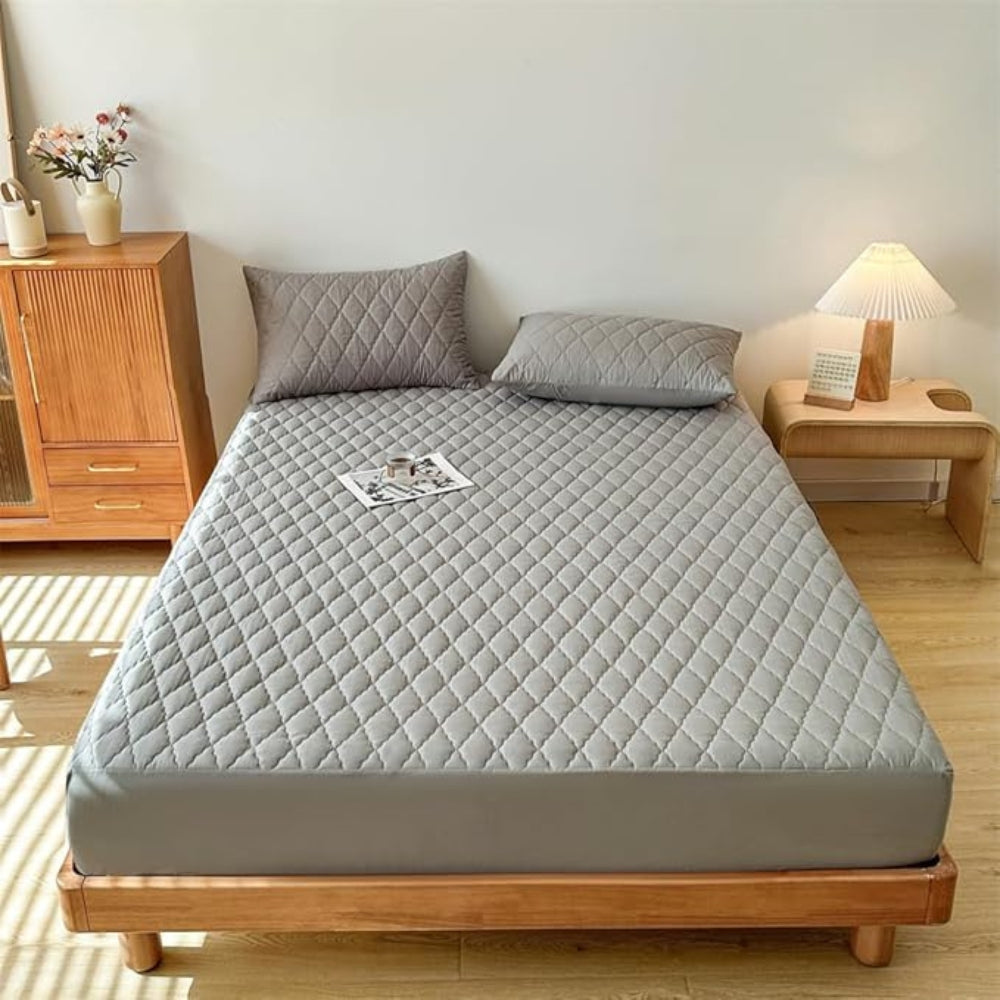 Waterproof Fitted Sheet Set Deep Pocket Polyester Bedding