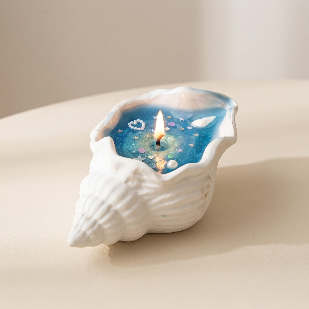Scented Candle Shell Design Wax 250 g Coastal Style