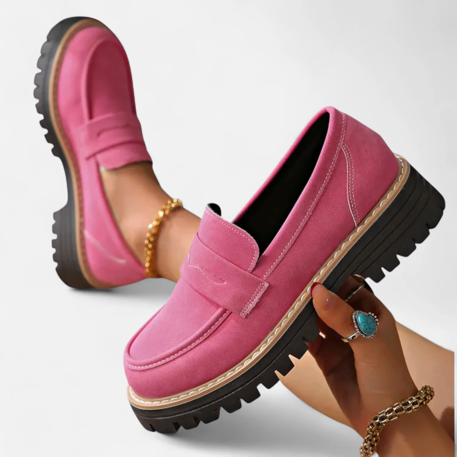 Isabella | Women Classic Chunky Sole Loafers