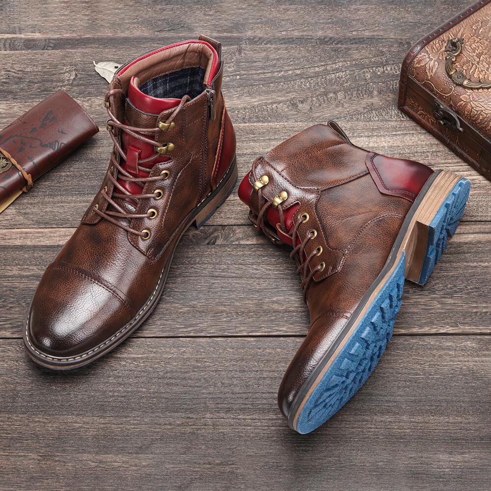 Nate | Men Fashion Zipper Design Ankle Boots