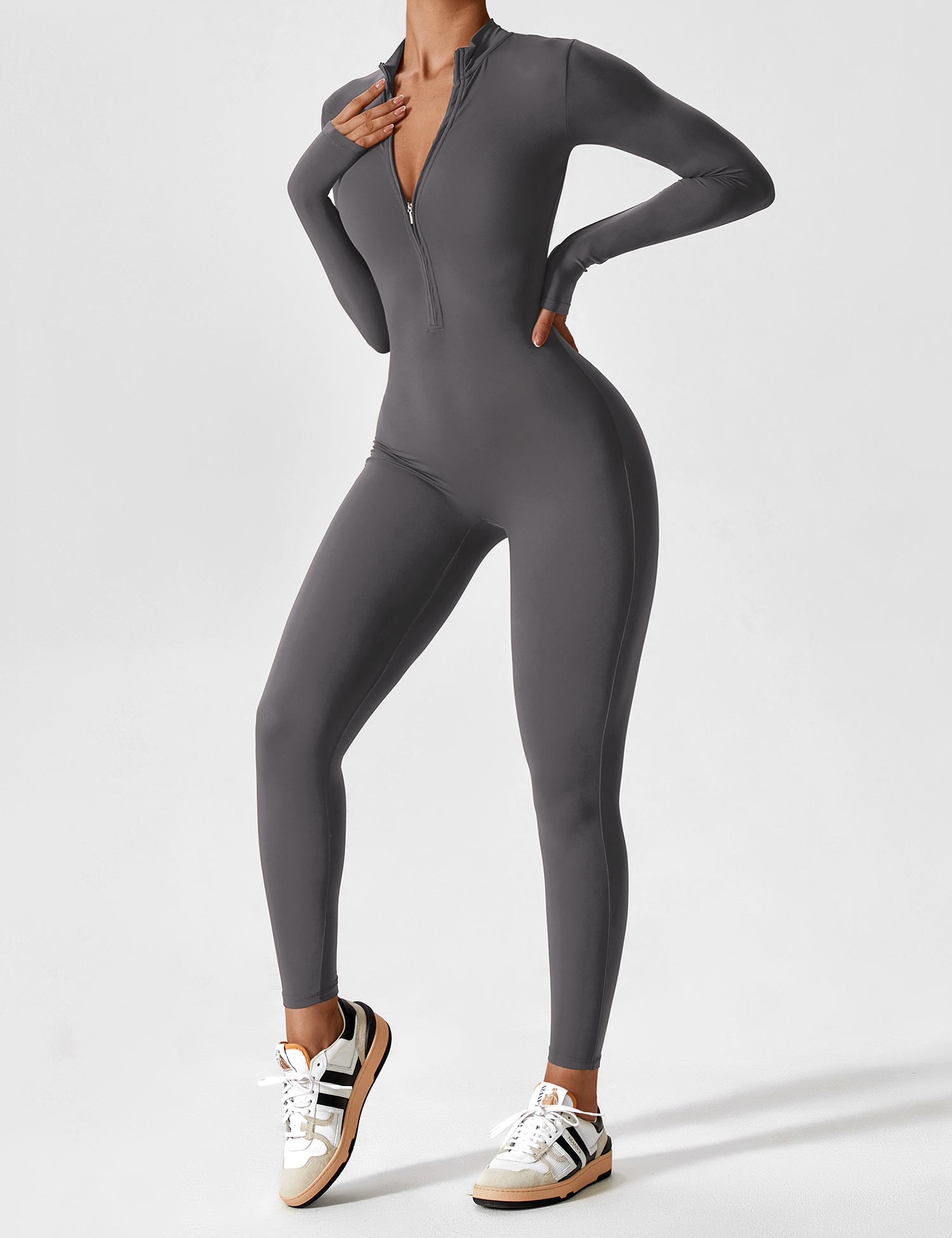 Penelope | Women’s Summer Long Sleeve Zip Set
