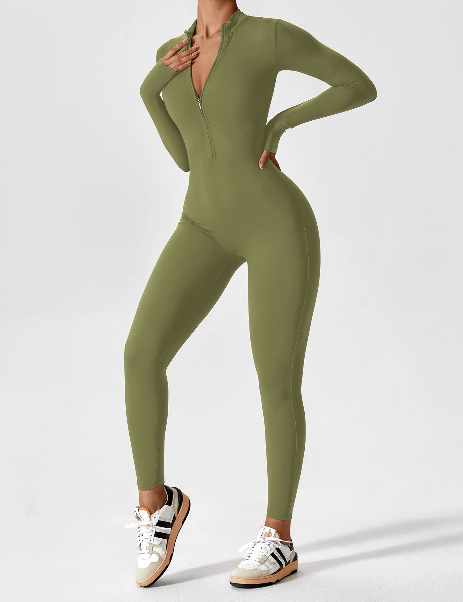 Penelope | Women’s Summer Long Sleeve Zip Set